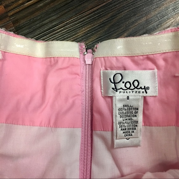 LILLY PULITZER rare ribbons and lace pattern dress - Picture 5 of 7